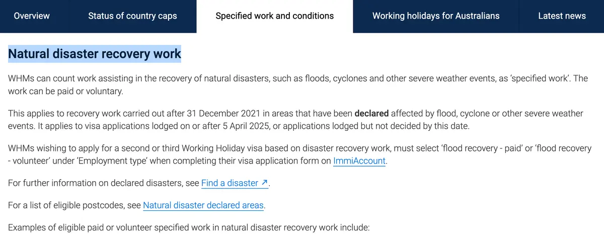 Second visa WHV en Australie : comment j'ai validé mes jours de travail près de la ville (mon expérience) — photo 2