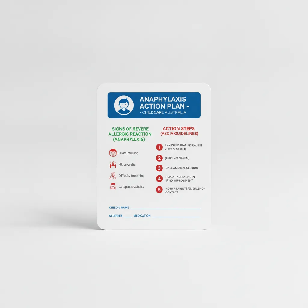 anaphylaxis plan