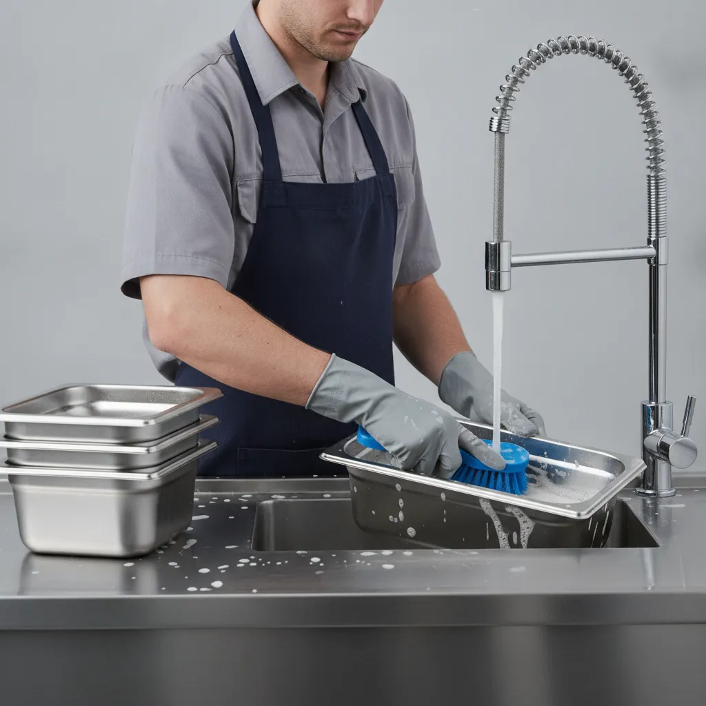 bain-marie rinse
